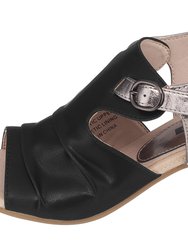 Kisha Black Heeled Sandals