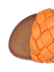 Lesley Orange Footbed Sandals