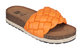 Lesley Orange Footbed Sandals - Orange