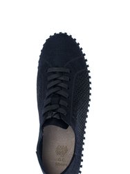 Lex Black Lace-Up Sneakers