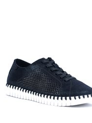 Lex Black Lace-Up Sneakers - Black
