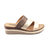 Lupe Brown Multi Wedge Sandals