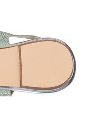 Mabel Green Flat Sandals