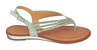 Mabel Green Flat Sandals