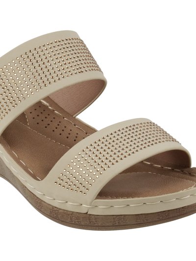 GC SHOES Madore Natural Wedge Sandals product