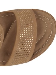 Madore Tan Wedge Sandals