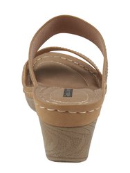 Madore Tan Wedge Sandals