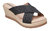 Malia Black Wedge Sandals - Malia Black