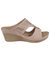 Marbella Blush Wedge Sandals