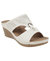 Marbella White Wedge Sandals - Marbella White