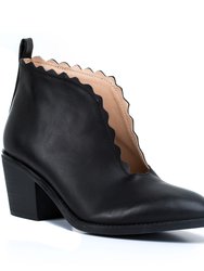 Maris Cut-Out Booties - Black