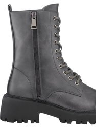 McKay Black Lace-Up Boots