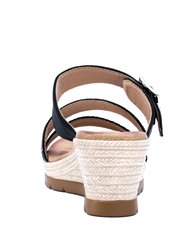 Monica Black Espadrille Sandal