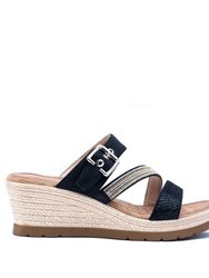 Monica Black Espadrille Sandal