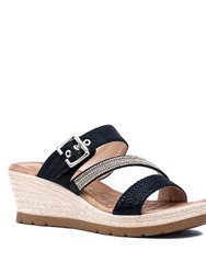 Monica Black Espadrille Sandal - Black