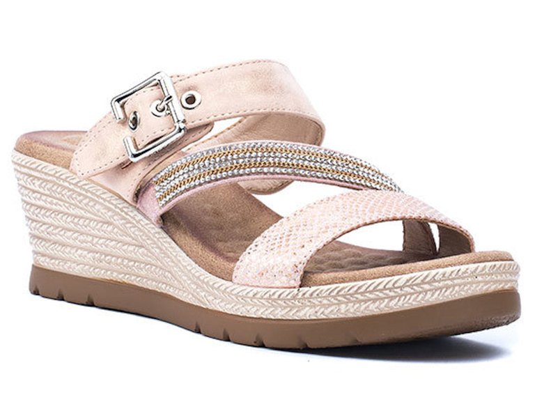 Monica Blush Espadrille Sandal - Blush