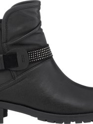 Moto Black Ankle Bootie