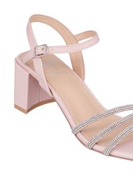 Nana Blush Heeled Sandals - Blush