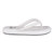 Parisa White Thong Slide Flat Sandals - White