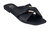 Perri Black Flat Sandals - Black