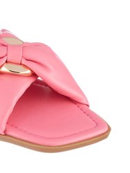Perri Hot Pink Flat Sandals - Hot Pink