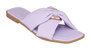 Perri Purple Flat Sandals - Purple