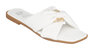 Perri White Flat Sandals - White