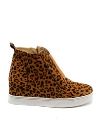 Raja Wedge Leopard Sneaker