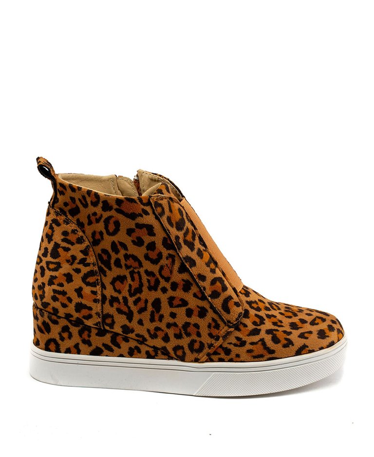 Raja Wedge Leopard Sneaker