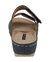 Rea Navy Wedge Sandals