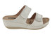 Rea White Wedge Sandals
