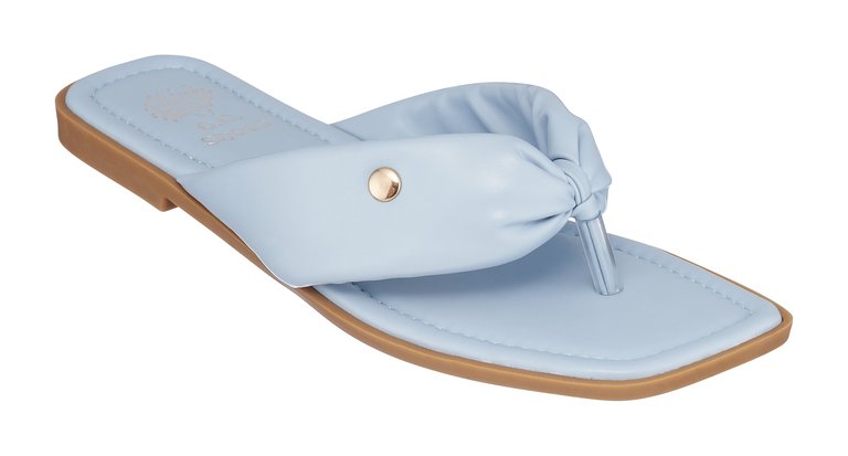 Reid Blue Flat Sandals - Blue