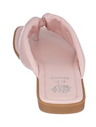 Reid Pink Flat Sandals