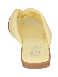 Reid Yellow Flat Sandals