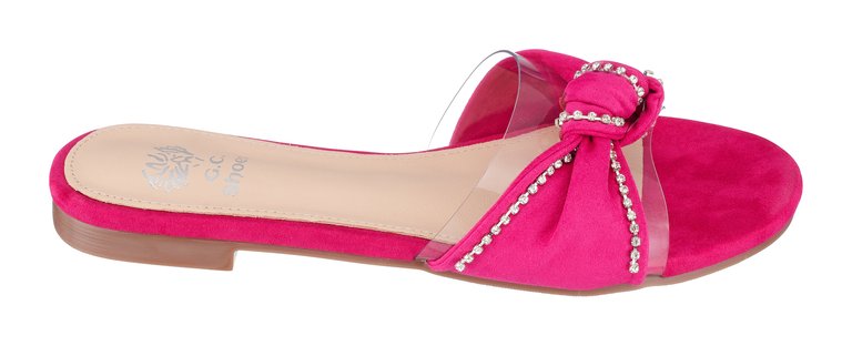 Rihanna Fuschia Flat Sandals