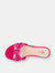 Rihanna Fuschia Flat Sandals
