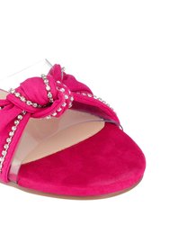 Rihanna Fuschia Flat Sandals - Fuschia