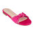 Rihanna Fuschia Flat Sandals - Fuschia