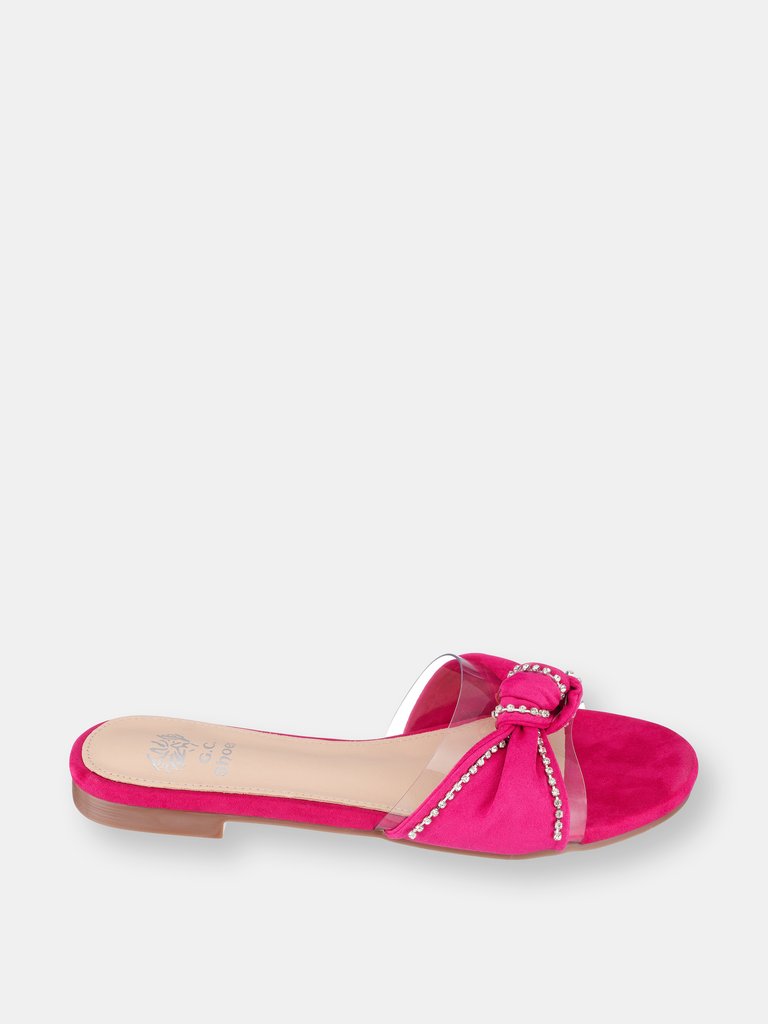 Rihanna Fuschia Flat Sandals