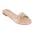 Rihanna Nude Flat Sandals - Nude