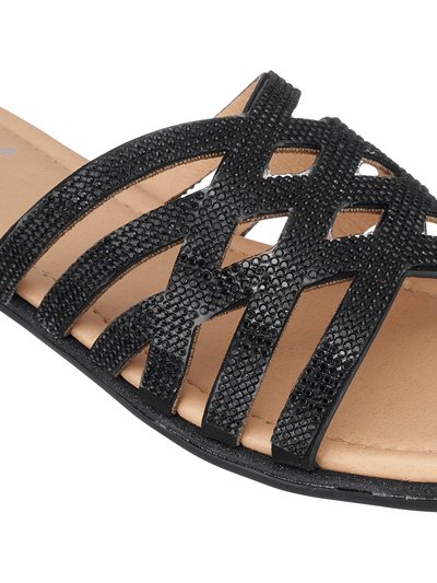 GC SHOES Sage Black Flat Sandals product