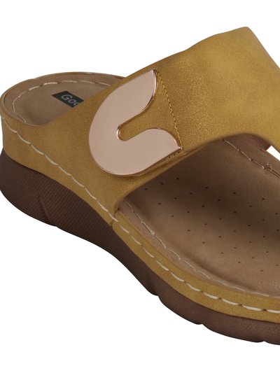 GC SHOES Sam Yellow Thong Flat Sandals product