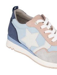 Samantha Blue Star Sneakers - Blue