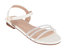 Sanga White Flat Sandals - White