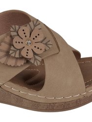 Selly Natural Wedge Sandal