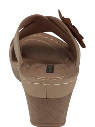 Selly Natural Wedge Sandal