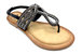 Sunshine Black Flat Sandals - Black