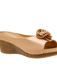 Sydney Blush Wedge Sandals - Blush