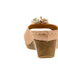 Sydney Blush Wedge Sandals