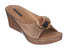 Sydney Bronze Wedge Sandals - Bronze